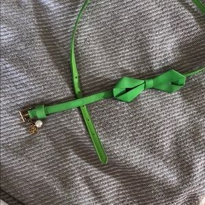 Lily Pulitzer lime green belt with gold finishes